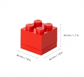 LEGO, Minipudełko klocek 4 - Czerwone (40111730)